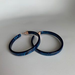 Kendra Scott Blue Kash Hoop Earrings